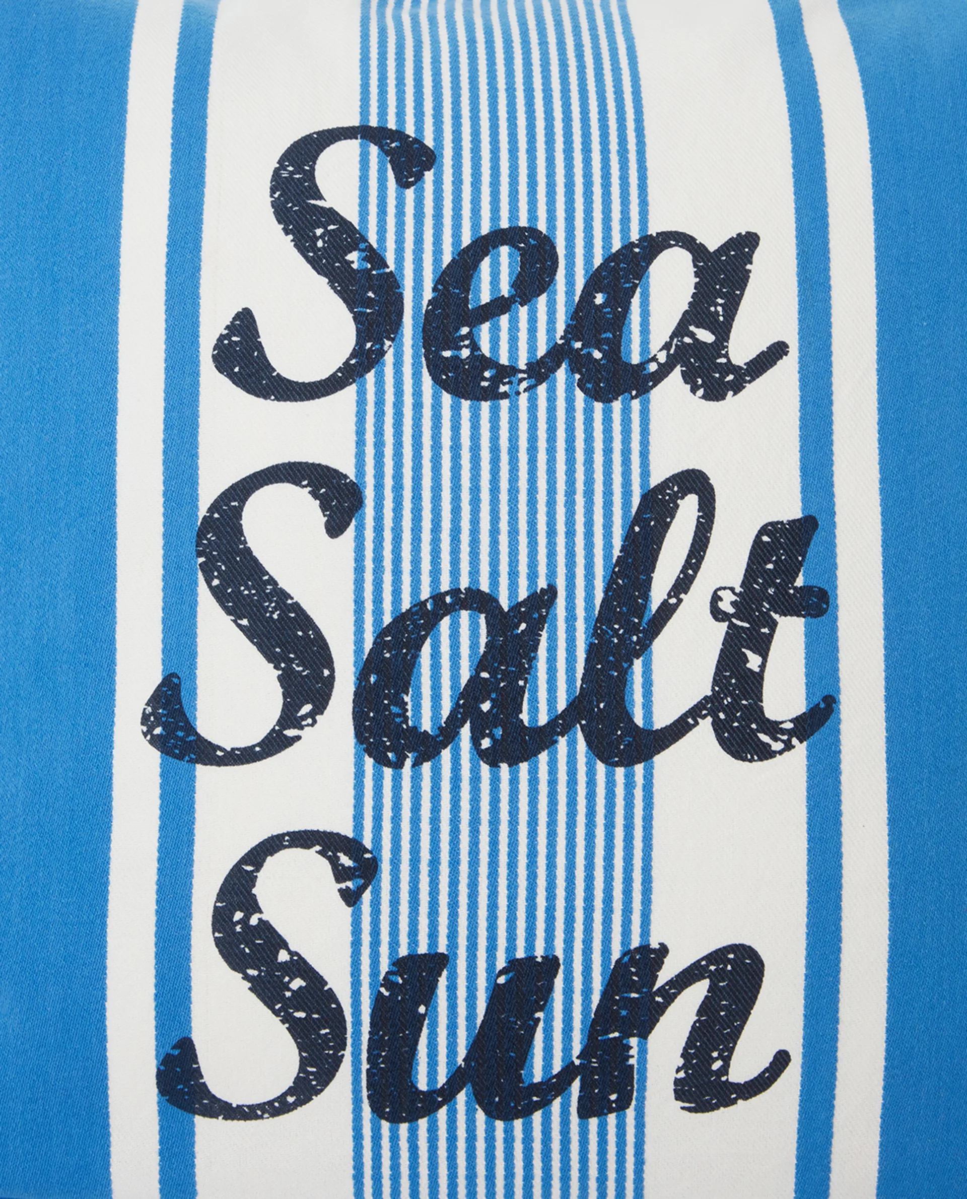Striped Sea Salt Sun kuddfodral 50x50 cm, Blå-vit Lexington