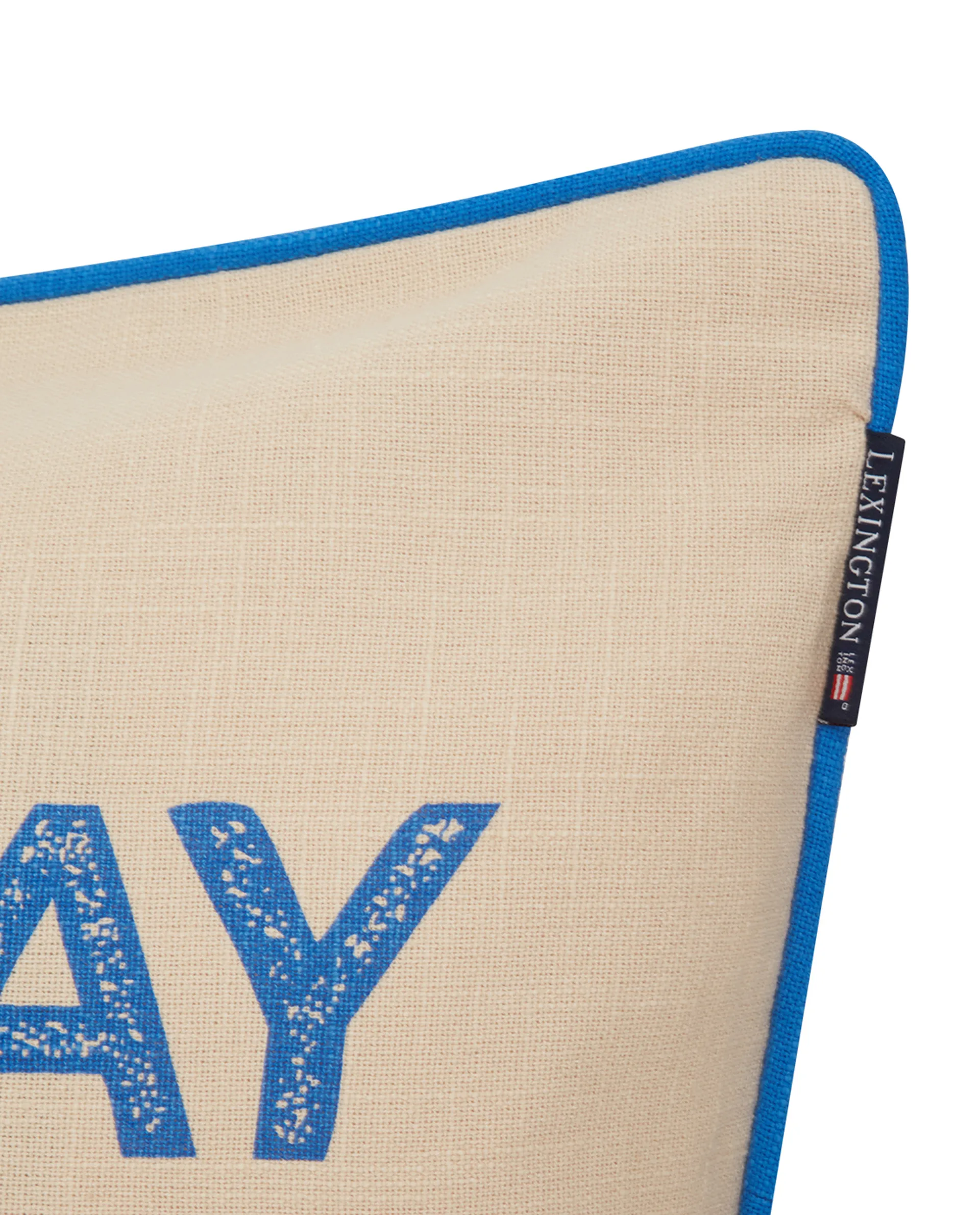 Sunday Funday Printed kuddfodral 50x50 cm, Beige-blå-rosa Lexington