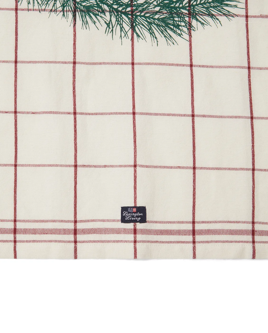 The merrier kökshandduk 50x70 cm, Vit-röd-grön Lexington