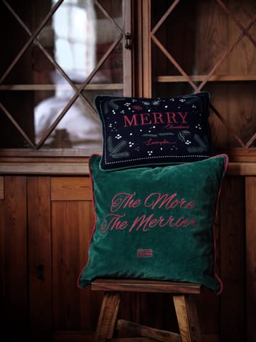 The merrier velvet kuddfodral 50x50 cm - Grön - Lexington