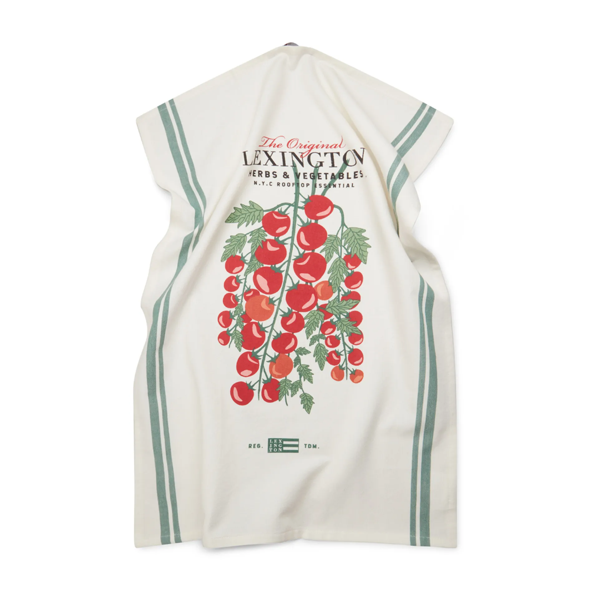 Tomato kökshandduk 50x70 cm, Vit-röd Lexington