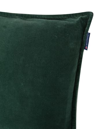 Velvet kuddfodral med kant 50x50 cm - Green - Lexington