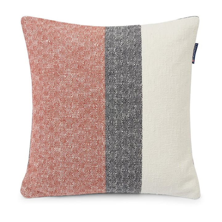Vertical Striped Cotton kuddfodral 50x50 cm - Copper-gray - Lexington