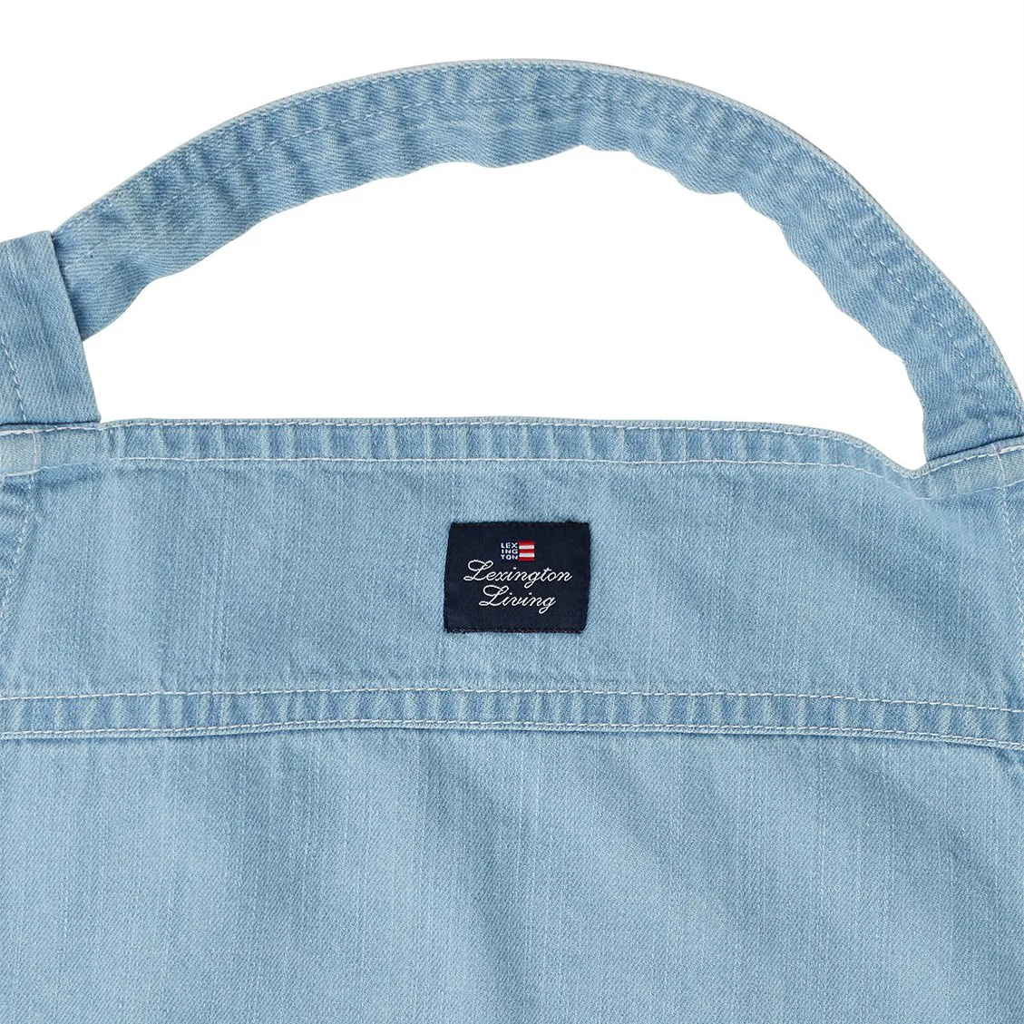 Washed denim förkläde 80x105 cm, Light blue Denim Lexington