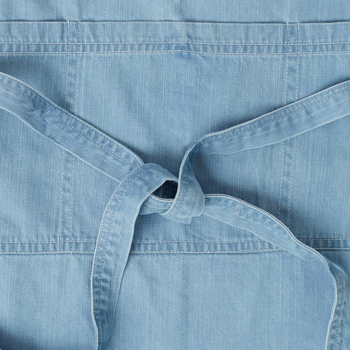 Washed denim förkläde 80x105 cm, Light blue Denim Lexington