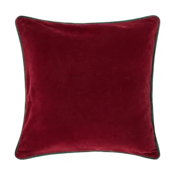 Wreath ekologisk bomullssammet kuddfodral 50x50 cm - Red-green-yellow, 50x50 cm - Lexington