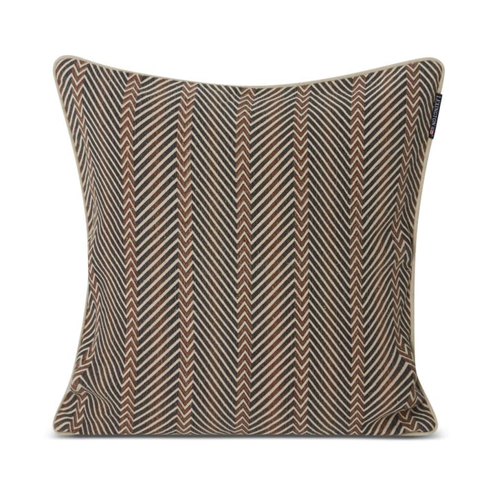 Zig Zag Printed kuddfodral 50x50 cm, Brown-beige Lexington