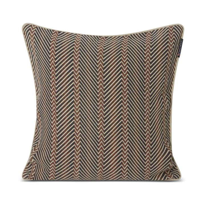 Zig Zag Printed kuddfodral 50x50 cm - Brown-beige - Lexington