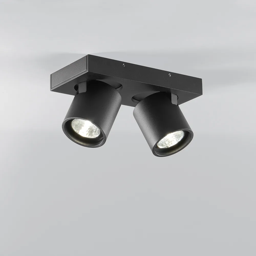 Focus Mini 2 vägg- och taklampa, black, 2700 kelvin Light-Point