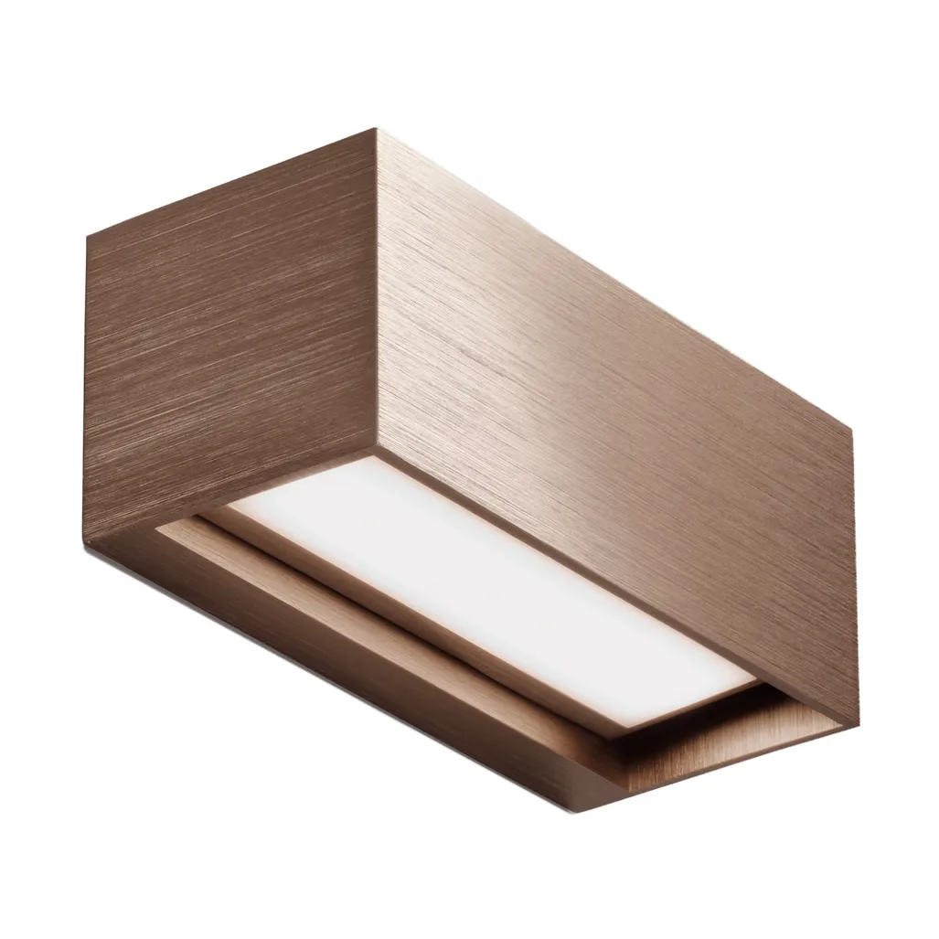 Linea W1 vägglampa switch tune, Rose gold, 7x15 cm Light-Point