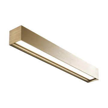 Linea W3 vägglampa switch tune - Brass, 7x60 cm - Light-Point