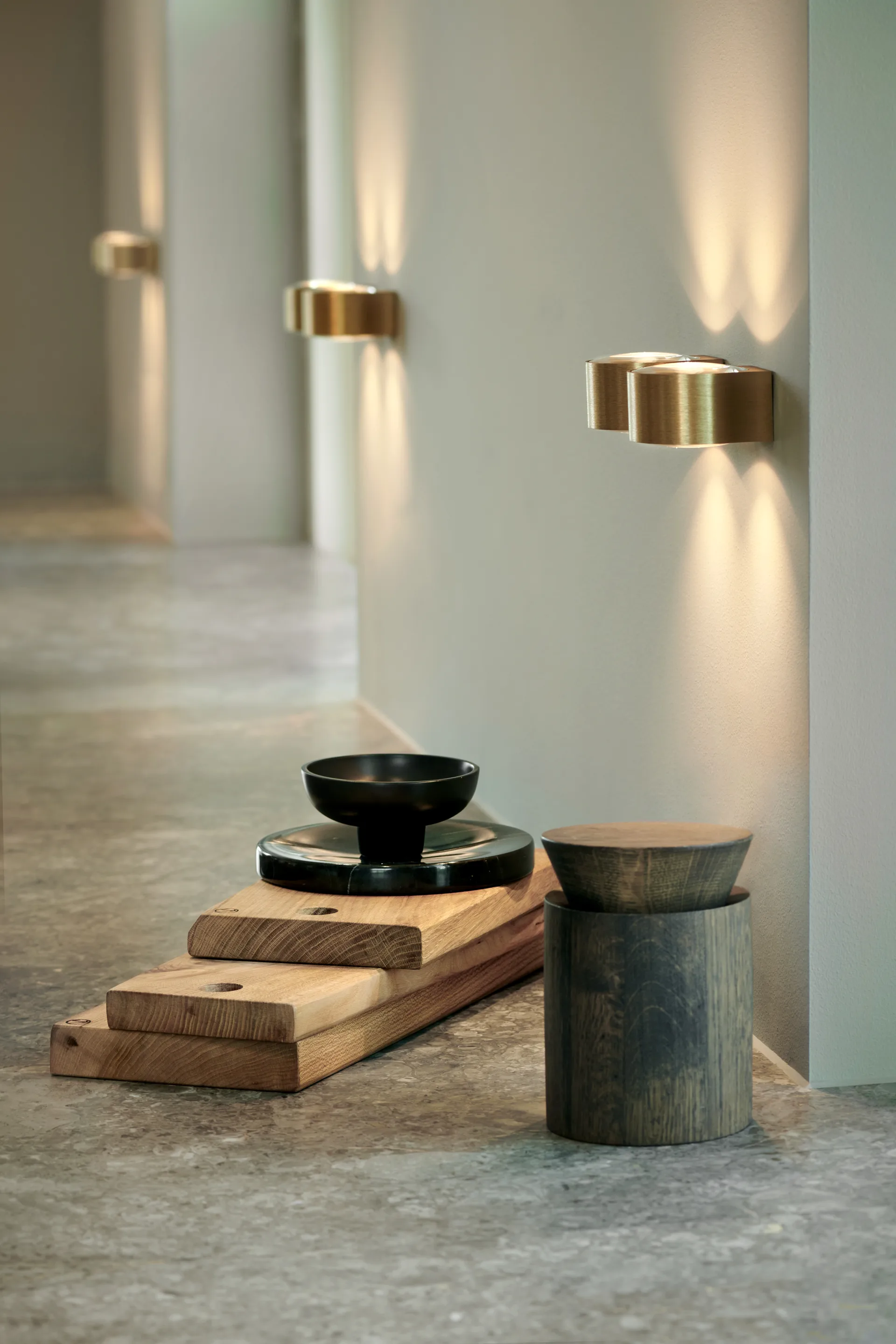 Orbit vägglampa W1 2700K, Brass Light-Point