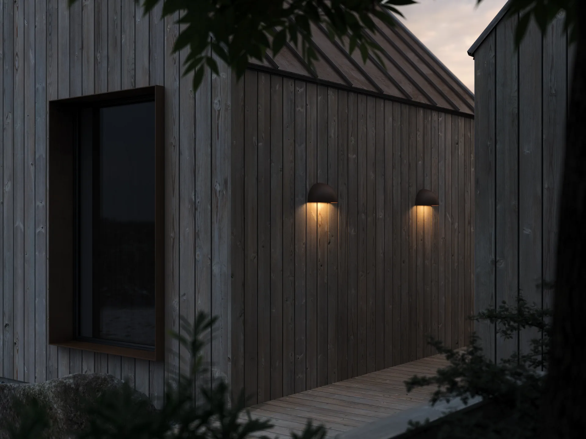 Rørhat vägglampa, Copper raw, LED Light-Point
