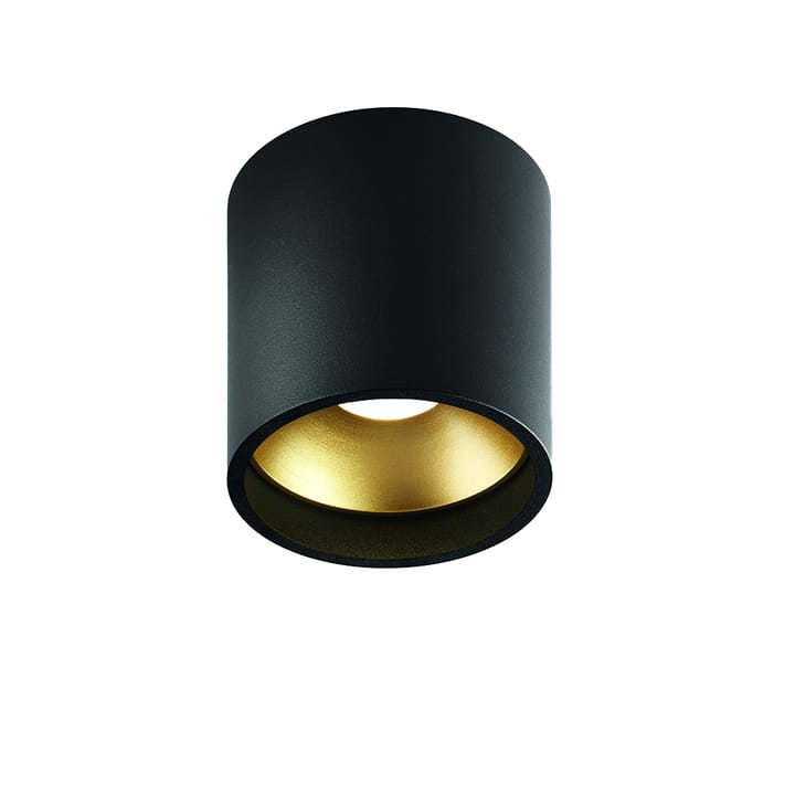 Solo Round spotlight - black/gold, 3000 kelvin - Light-Point