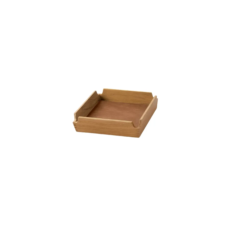 Airy Nupo bricka, Nature-teak, mini LIND DNA