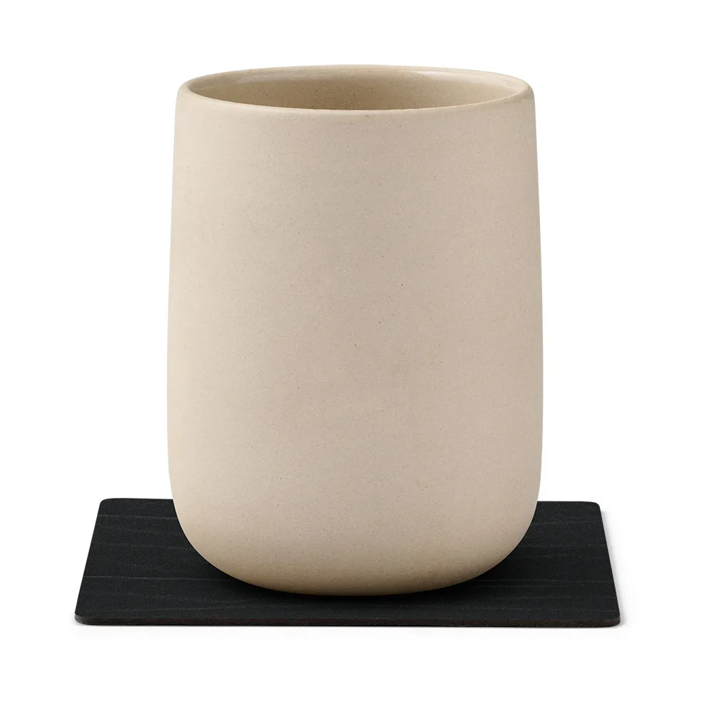 Buffalo glasunderlägg square, svart LIND DNA