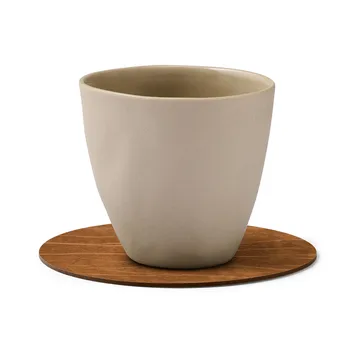 Buffalo glasunderlägg vändbar circle 1 st - svart-natur - LIND DNA