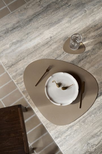 Corduroy bordstablett curve L - Clay Brown - LIND DNA