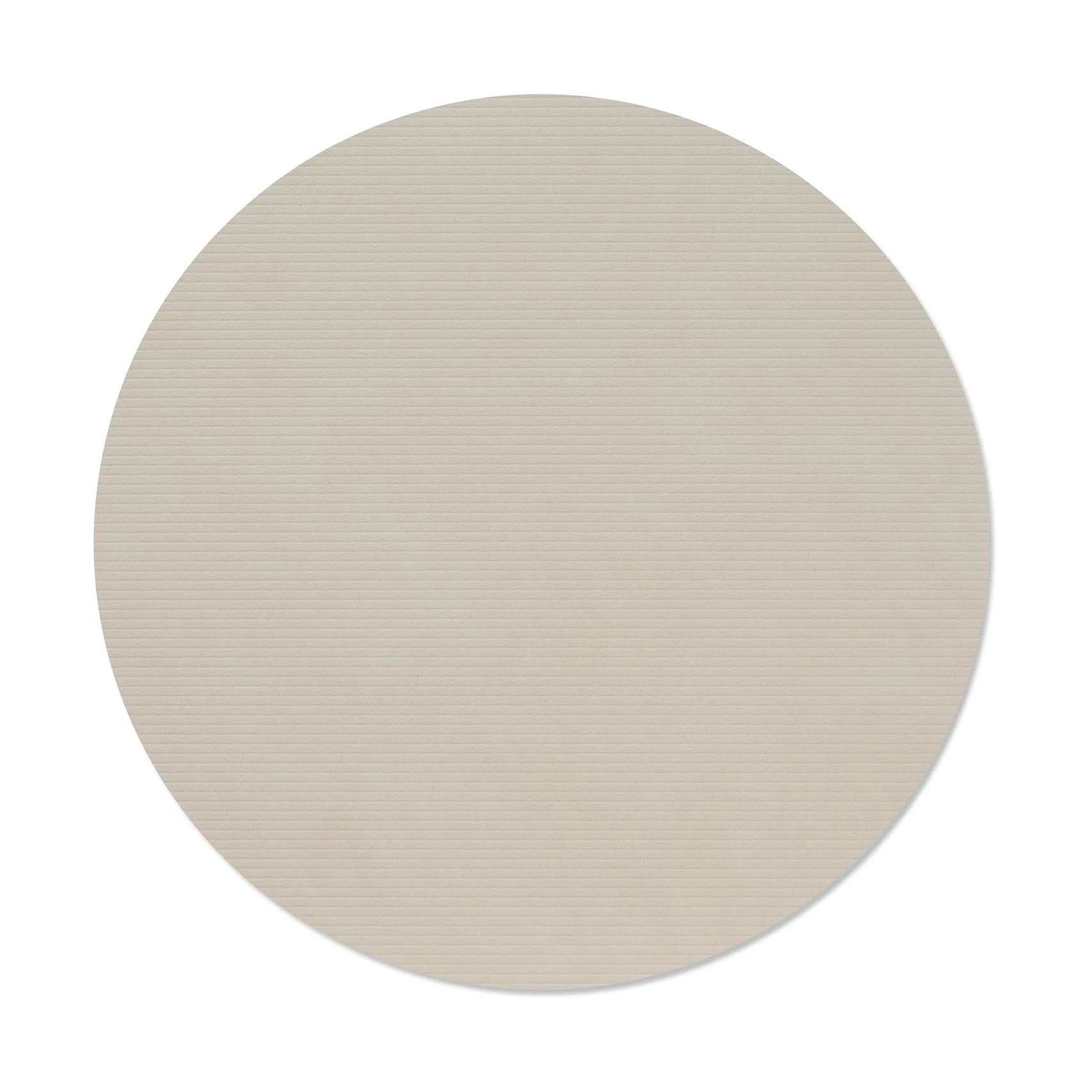 Corduroy bordstablett, Oyster white, circle, L LIND DNA
