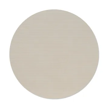 Corduroy bordstablett - Oyster white, circle, L - LIND DNA