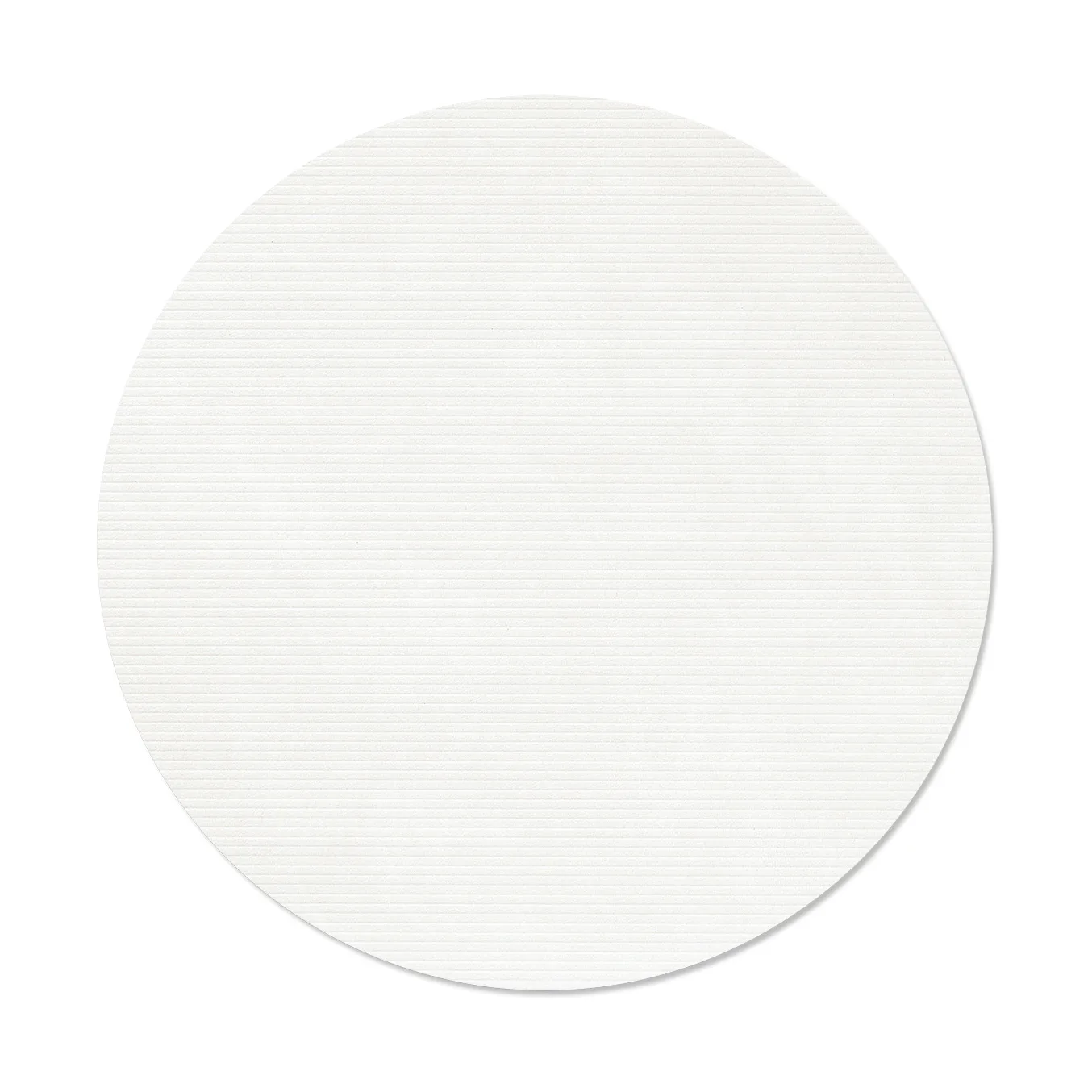 Corduroy bordstablett, Pure white, circle, L LIND DNA