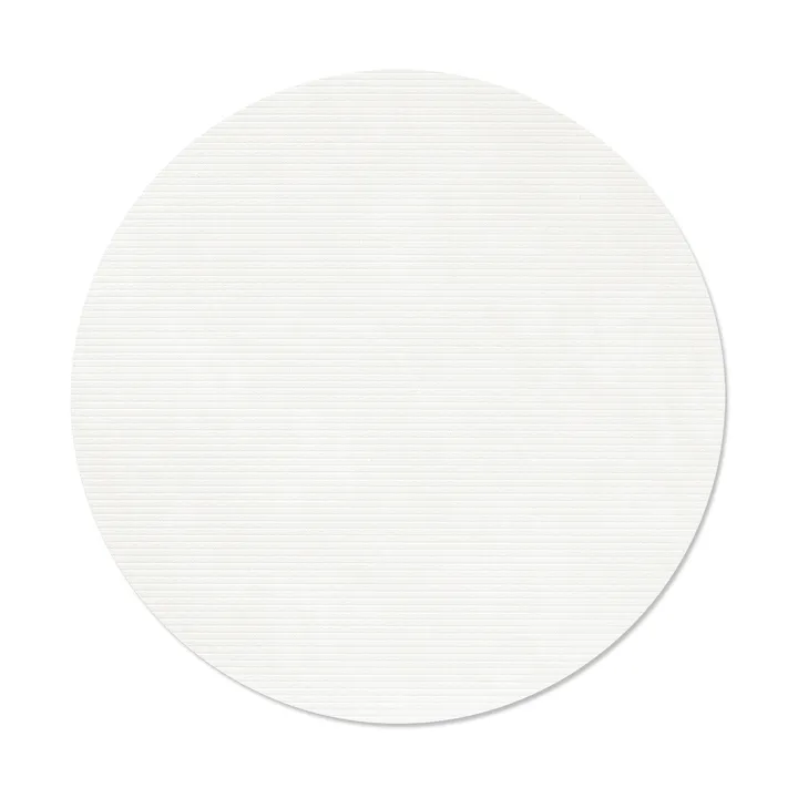 Corduroy bordstablett - Pure white, circle, L - LIND DNA