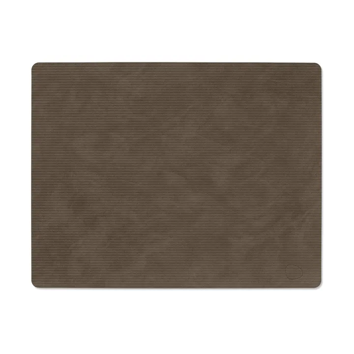 Corduroy bordstablett square L - Caviar - LIND DNA