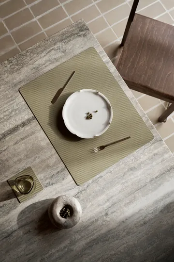 Corduroy bordstablett square L - Herbal Dust - LIND DNA