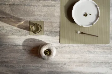 Corduroy bordstablett square L - Herbal Dust - LIND DNA