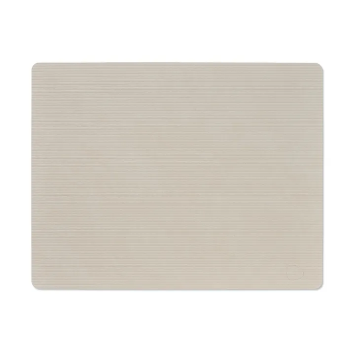 Corduroy bordstablett square L - Oyster White - LIND DNA