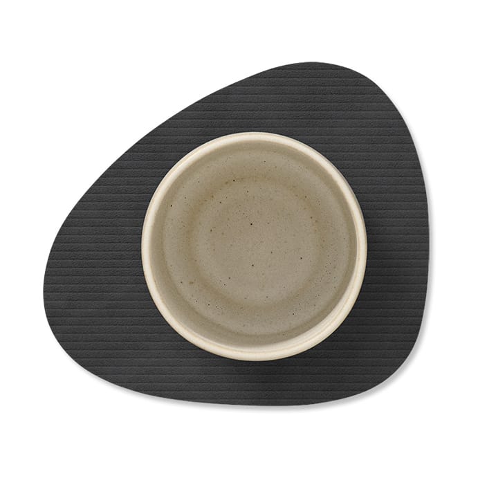 Corduroy glasunderlägg curve, Black LIND DNA