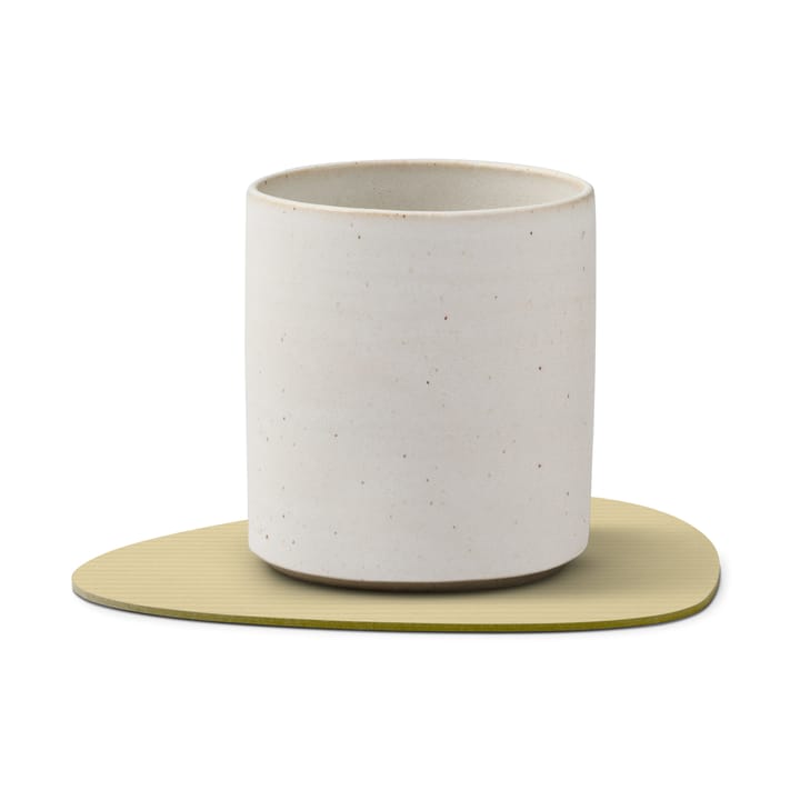 Corduroy glasunderlägg curve, Lemon Sorbet LIND DNA