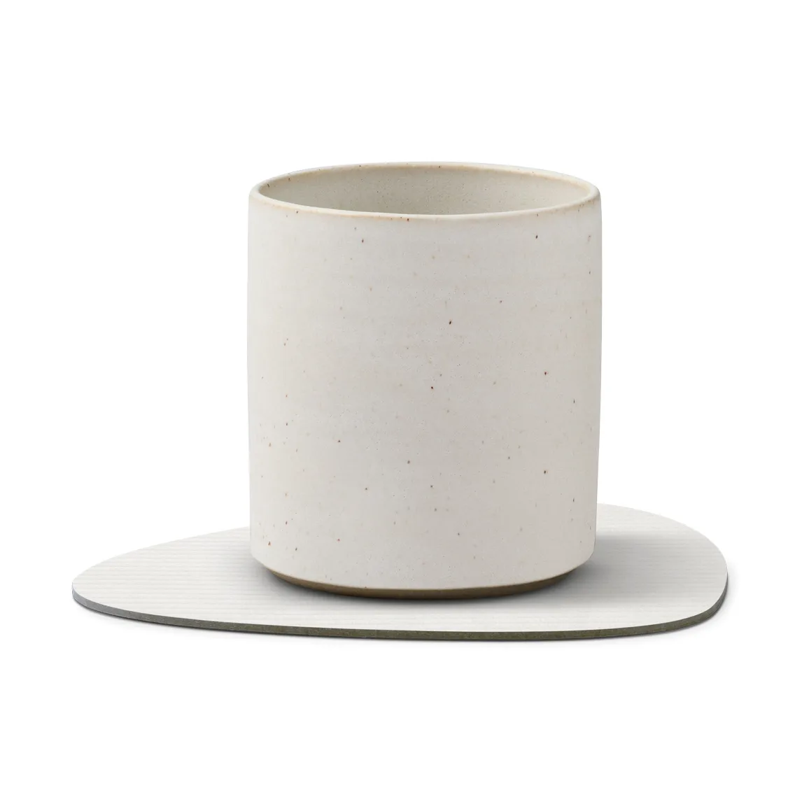 Corduroy glasunderlägg curve, Pure white LIND DNA