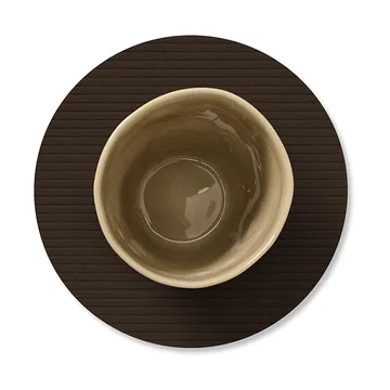 Corduroy glasunderlägg - Hazel, circle - LIND DNA