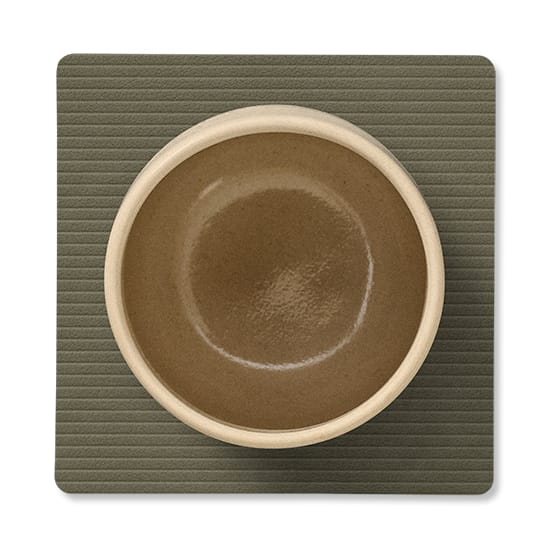 Corduroy glasunderlägg square, Army Green LIND DNA