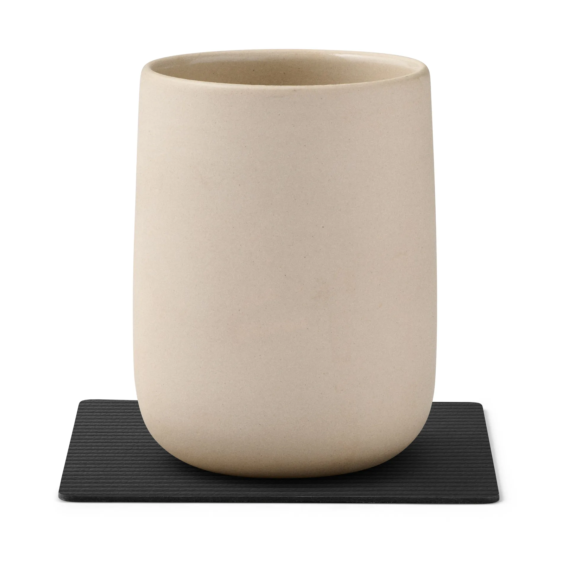 Corduroy glasunderlägg square, Black LIND DNA