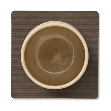 Corduroy glasunderlägg square - Caviar - LIND DNA