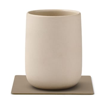 Corduroy glasunderlägg square - Clay Brown - LIND DNA