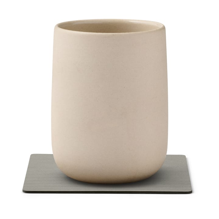 Corduroy glasunderlägg square, Light Grey LIND DNA