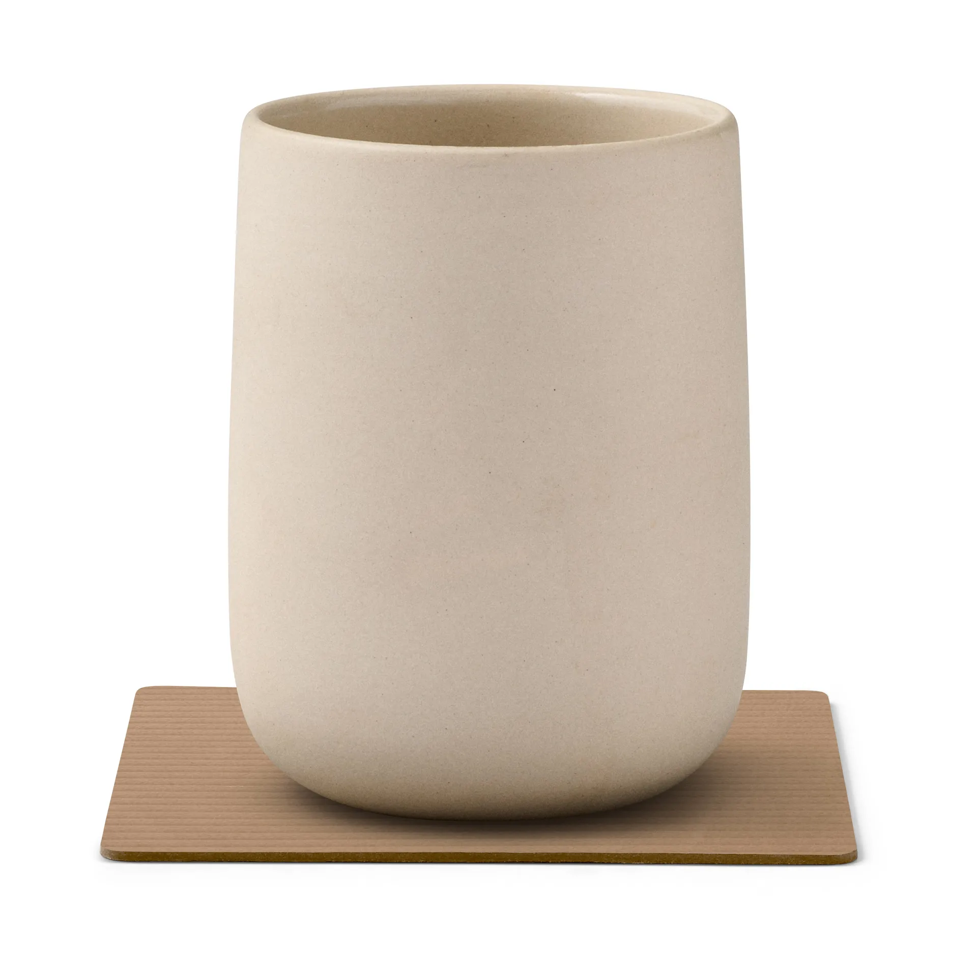 Corduroy glasunderlägg square, Nougat LIND DNA