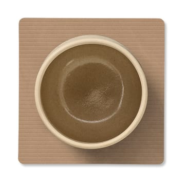 Corduroy glasunderlägg square - Nougat - LIND DNA