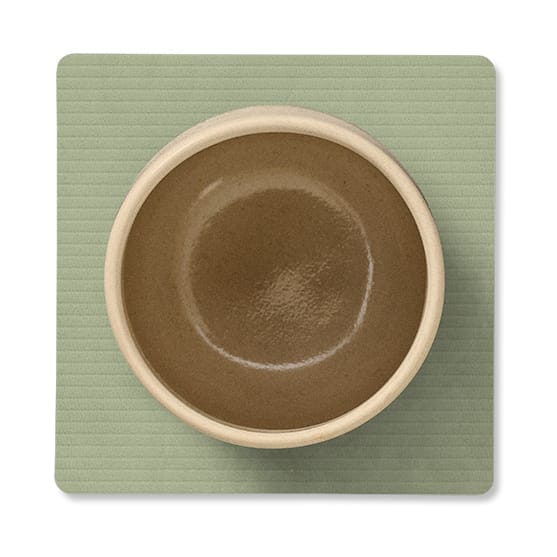 Corduroy glasunderlägg square, Olive Green LIND DNA