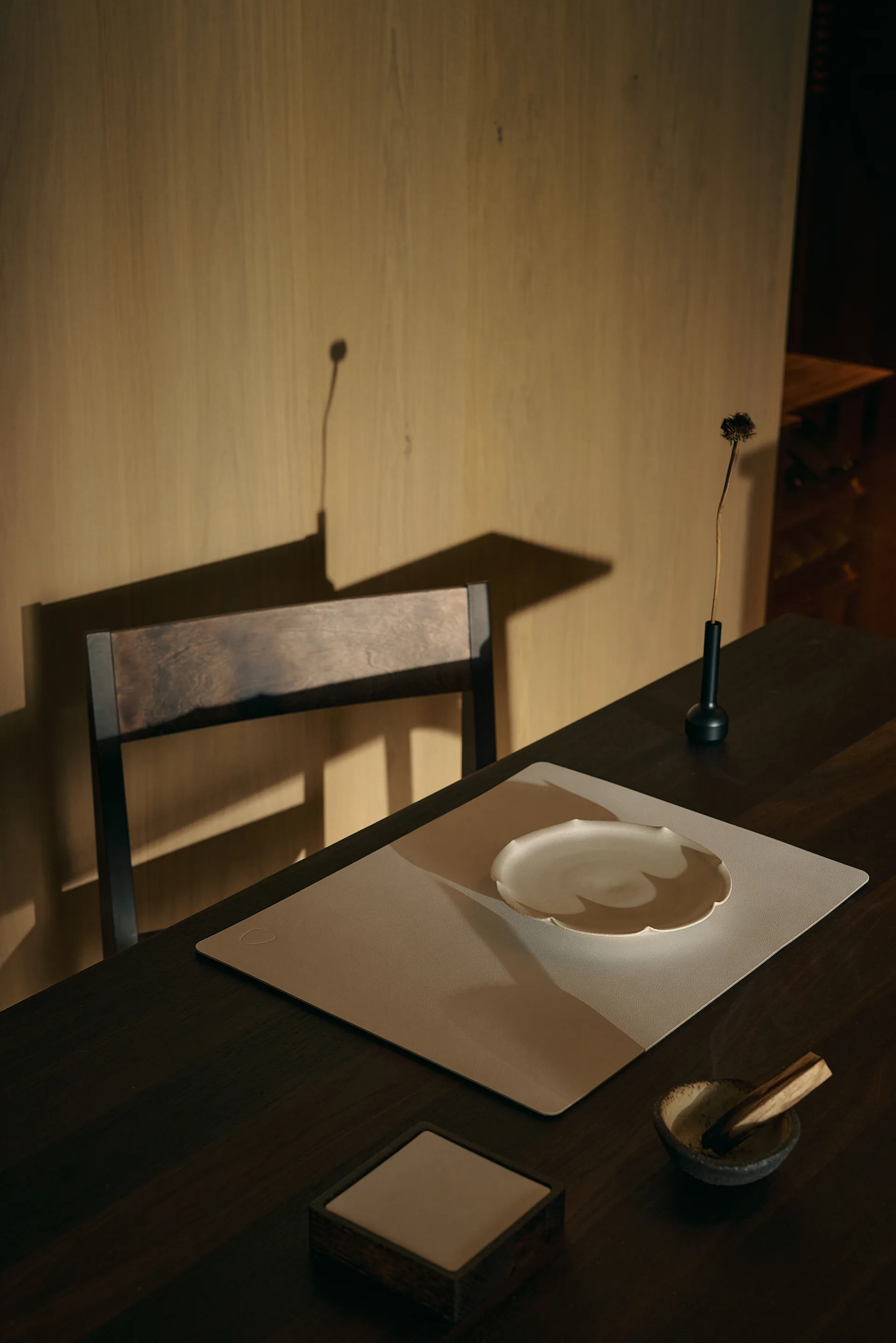 Corduroy glasunderlägg square, Pure white LIND DNA