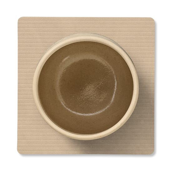 Corduroy glasunderlägg square, Sand LIND DNA