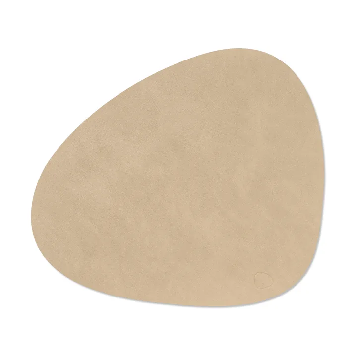 Curve Nupo bordstablett - Sand, 44x37 cm - LIND DNA