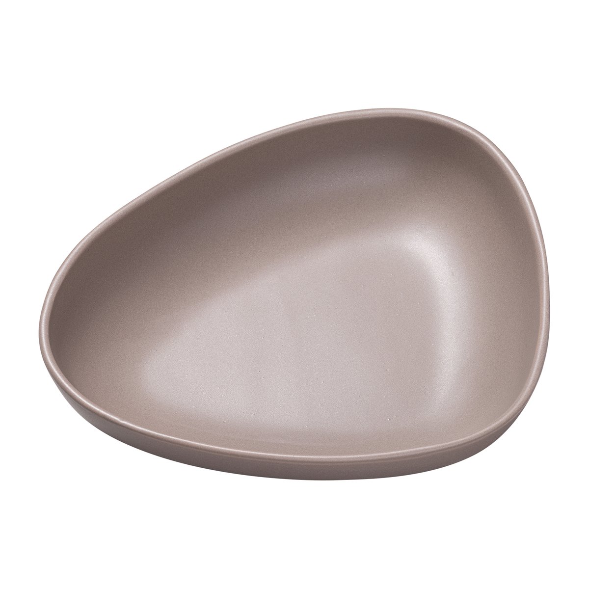 LIND DNA Curve Stoneware djup tallrik 19x22 cm Warm Grey