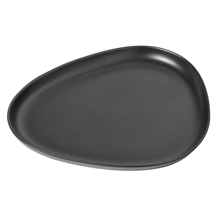 Curve Stoneware serveringsfat 30x35 cm - Black - LIND DNA