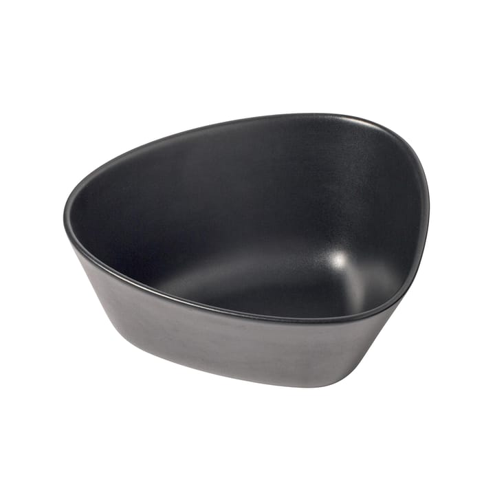 Curve Stoneware skål M 20x22 cm - Black - LIND DNA