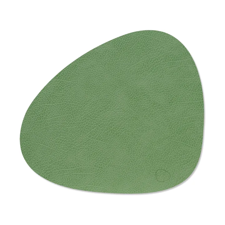 Hippo bordstablett curve M - Forest green, 35x31 cm - LIND DNA