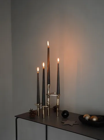 Lind Curve kombinerbar ljusstake 24K guldplätering - Double - LIND DNA